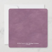 Lavender & Pink Spring Wedding Color Palette Card (Back)
