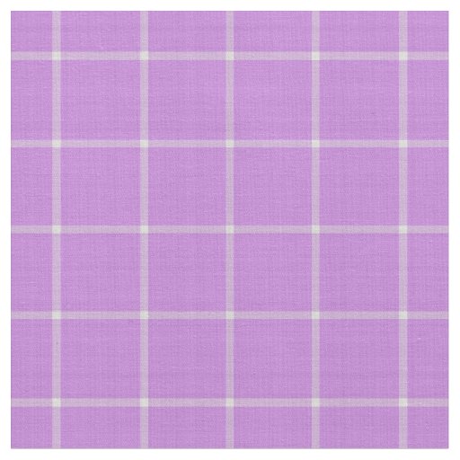 Lavender Pink Windowpane Gingham Plaid Fabric