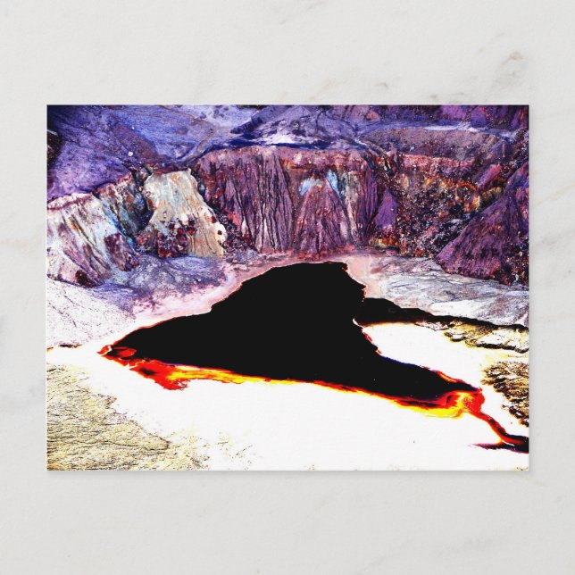 Lavender Pit Mine Abstract Design Postcard (Front)