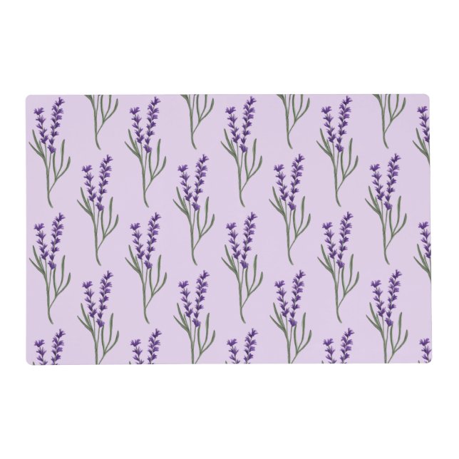 Lavender placemat Purple Pattern (Front)