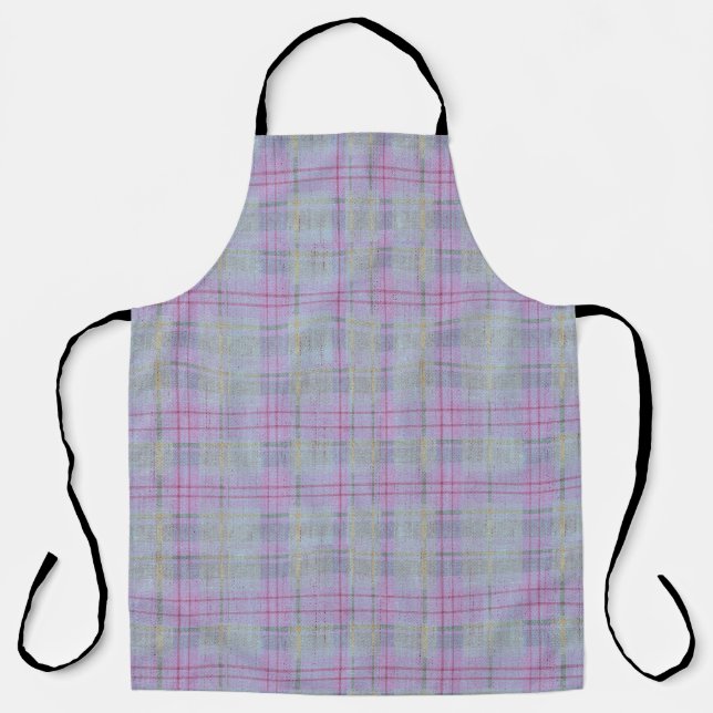 Lavender Plaid Harmony  Apron (Front)