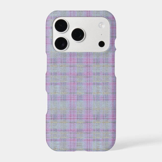Lavender Plaid Harmony  Case-Mate iPhone Case (Back)