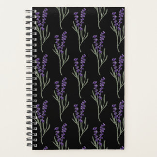 Lavender Planner - Black Pattern