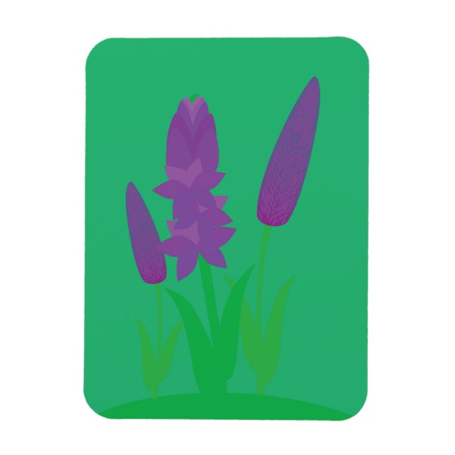 Lavender Plants Magnet (Vertical)