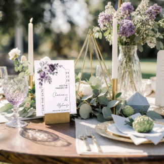 Lavender, Plum, Purple Arch Save the Date | Invitation