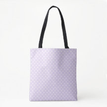 Lavender Polka Dot Tote Bag | Retro Everyday Carry