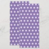 Lavender Polka Dots (Front/Back)