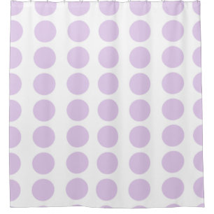 Lavender Polka Dots Design Shower Curtain
