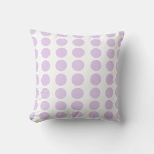 Lavender Polka Dots Design Throw Pillow
