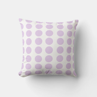 Lavender Polka Dots Design Throw Pillow