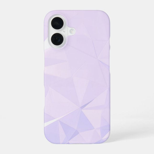 Lavender Polygon Geometric iPhone Case (Back)