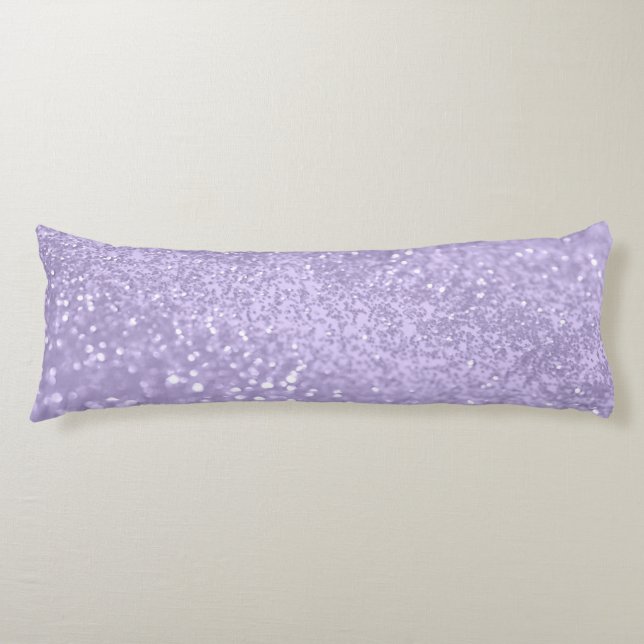 Lavender Princess Glitter #1 (Faux Glitter)  Body Pillow (Front)
