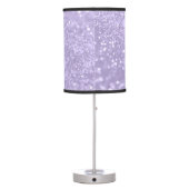Lavender Princess Glitter #1 (Faux Glitter)  Table Lamp (Back)