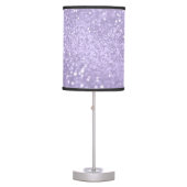 Lavender Princess Glitter #1 (Faux Glitter)  Table Lamp (Front)