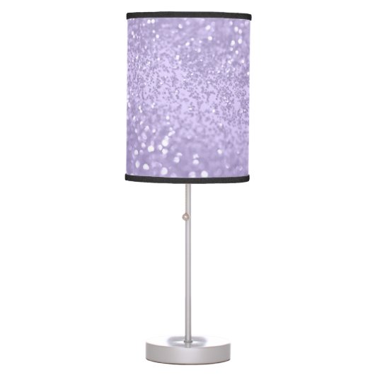 Lavender Princess Glitter #1 (Faux Glitter)  Table Lamp (Front)