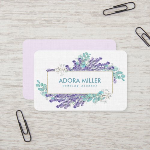 Lavender Professional Business Card Design