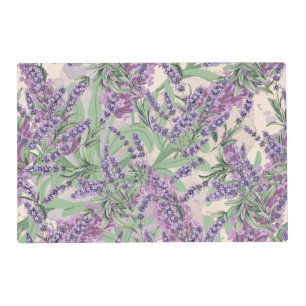 Lavender Profusion Dusty Lavender Warm Rustic Placemat