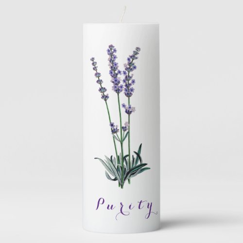 Lavender Purity Inspirational Devotion Candle