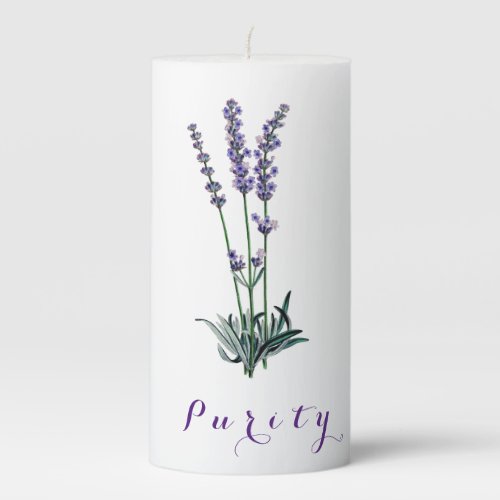 Lavender Purity Inspirational Devotion Candle