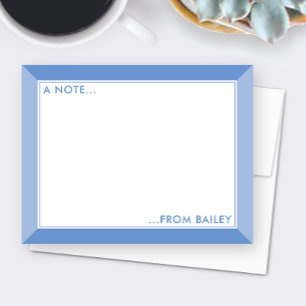 Lavender Purple 2-Tone Girls Stationery Cute Note Card