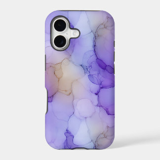 Lavender Purple Alcohol Ink Marble iPhone 17 Case