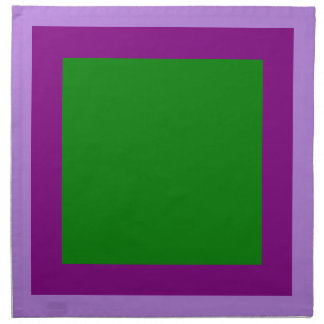 Lavender Purple and Green Napkins