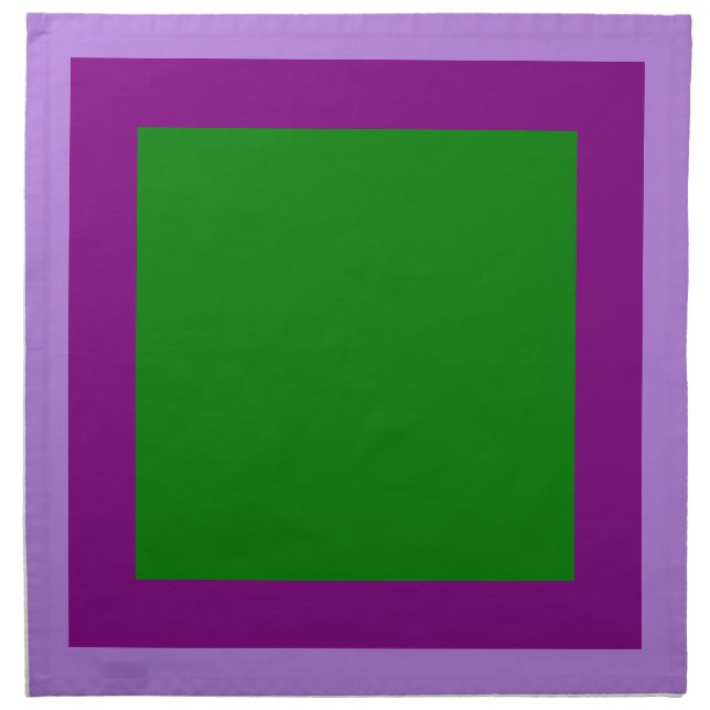 Lavender Purple and Green Napkins (Front)