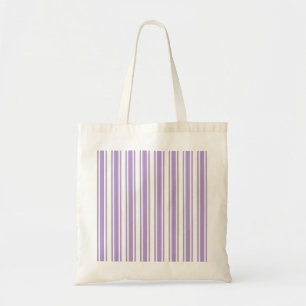 Lavender purple and white candy stripes tote bag