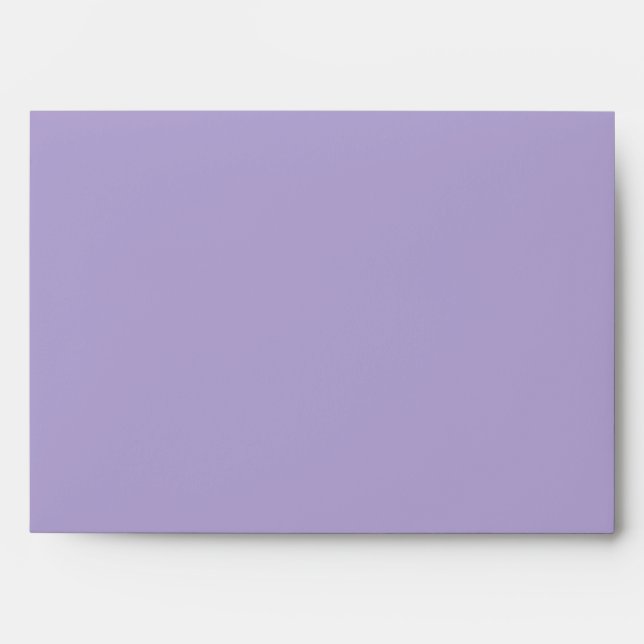 Lavender Purple Blank Customizable Envelope (Front)