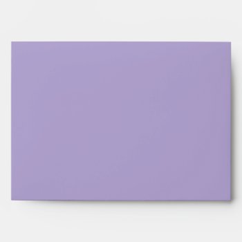 Lavender Purple Blank Customizable Envelope by CustomWeddingDesigns at Zazzle