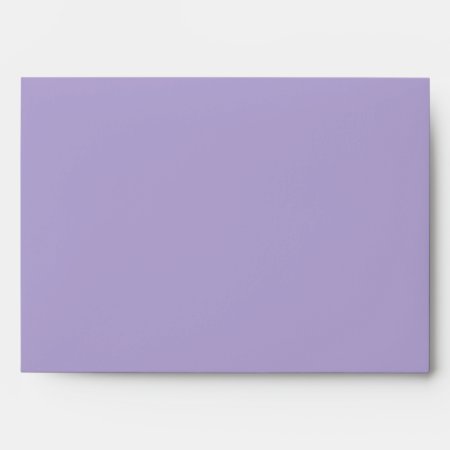 Lavender Purple Blank Customizable Envelope