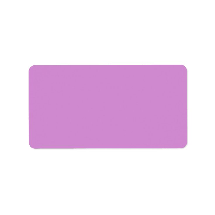 Lavender purple blank plain solid color labels | Zazzle