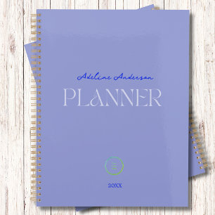 Lavender Purple Business Logo Monogram Planner