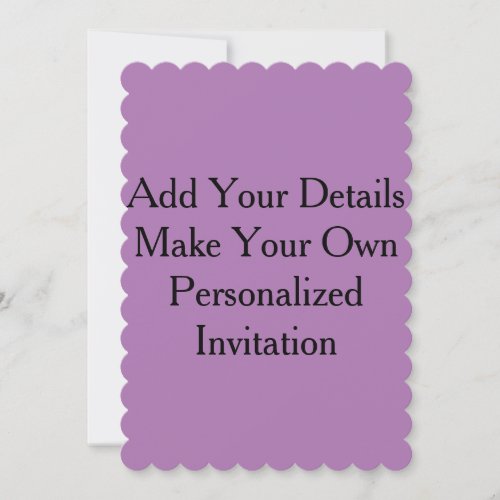 Lavender Purple Create Your Own Blank Invites