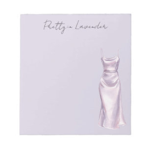 Lavender Purple Dress Notepad