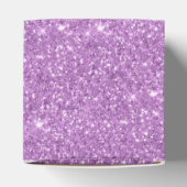 Lavender Purple Dripping Glitter Favor Boxes (Top)