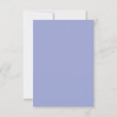 Lavender Purple Floral Elegant Wedding RSVP Cards (Back)