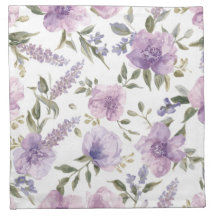Lavender Purple Floral Watercolor Botanical