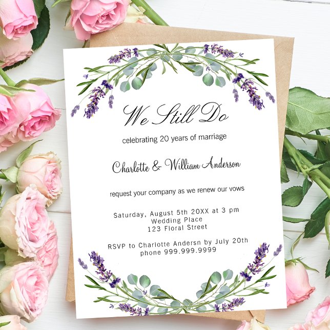 Lavender purple florals budget vow renewal wedding (Creator Uploaded)