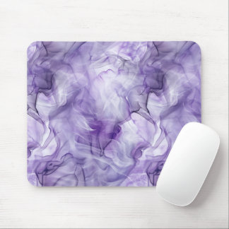 Lavender Purple Fluid Smoke Marble Mouse Pad