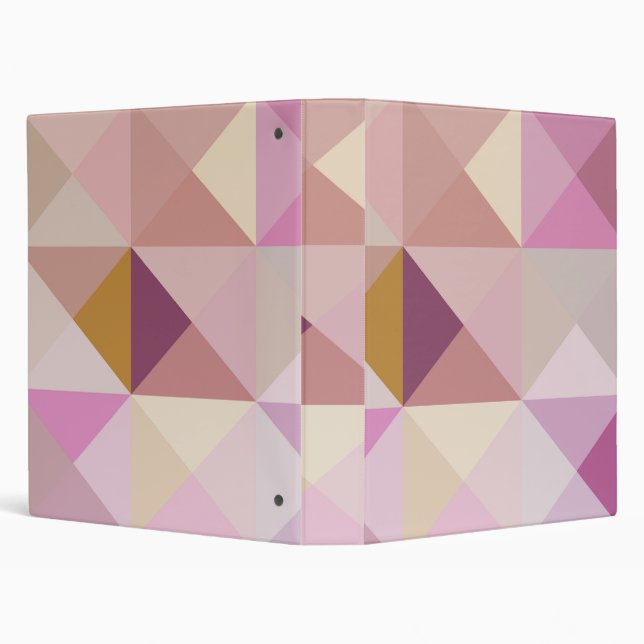 Lavender Purple Geo Binder Notebook (Background)