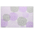 Lavender Purple Gray Modern Dahlia floral print