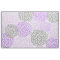 Lavender Purple Gray Modern Dahlia floral print