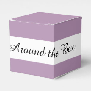 Lavender Purple High End Solid Color Favor Boxes