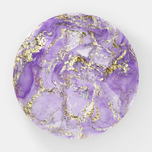 lavender purple ink watercolor paperweight