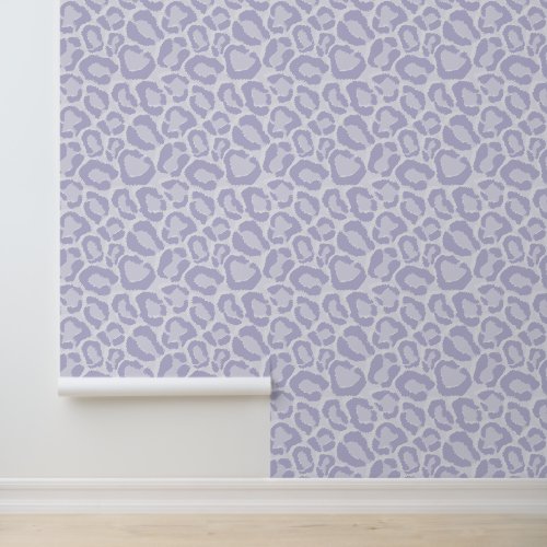 Lavender Purple Leopard Print Wallpaper