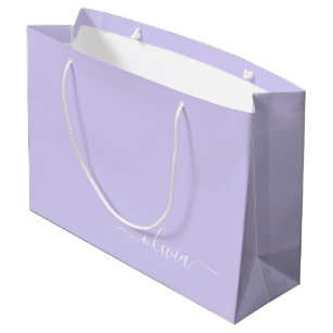 Purple and Lavender Gift Bags with Handle