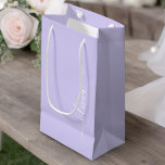 Lavender Purple Modern Script Girly Monogram Name Small Gift Bag<br><div class="desc">Lavender Purple Simple Script Monogram Name Gift Bag. This makes the perfect sweet 16 birthday,  wedding,  bridal shower,  anniversary,  baby shower or bachelorette party gift bag for someone that loves glam luxury and chic styles.</div>