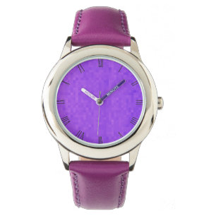 Lavender Purple Mosaic, Kids Wrist Watch