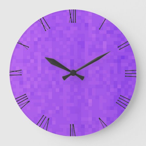 Lavender Purple Mosaic Wall Clock